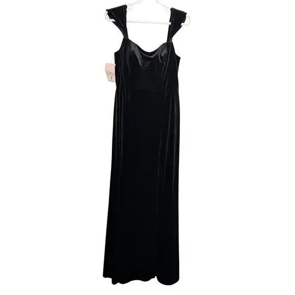 jenny yoo black bridesmaid dress Jenny Yoo Bridesmaid Dress Liv Black main image 0